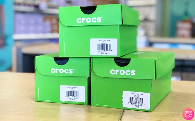 Crocs boxes