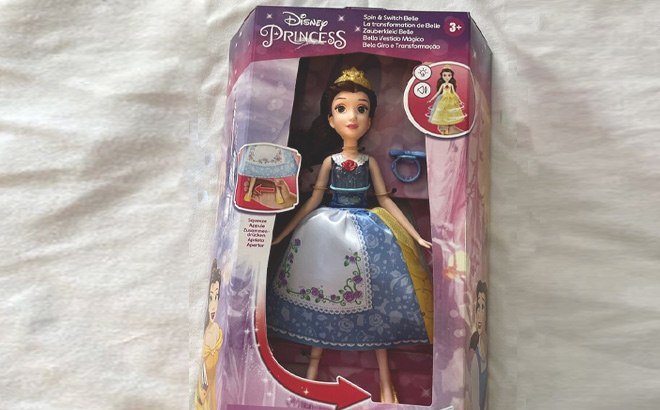 Disney Spin & Switch Belle Doll $10