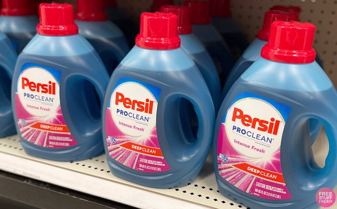 Persil Intense Fresh Liquid Laundry Detergent on a Shelf
