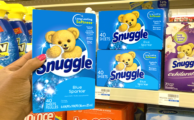 Snuggle 40-Count Dryer Sheets 47¢