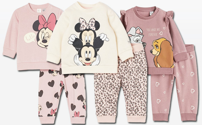 H&M Disney 2-Piece Sweatshirt Set $18