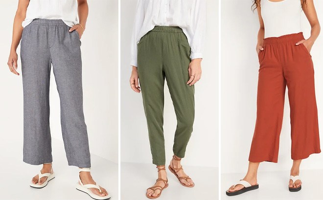 Old Navy Women’s Linen Pants $14