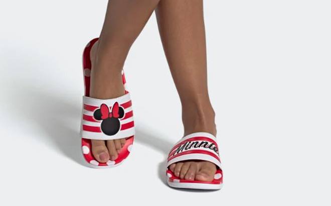 Adidas Minnie Mouse Slides & Socks 3-Pack $40 Shipped