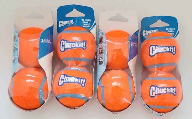 Chuckit! Tennis Balls 4-Pack for $2!