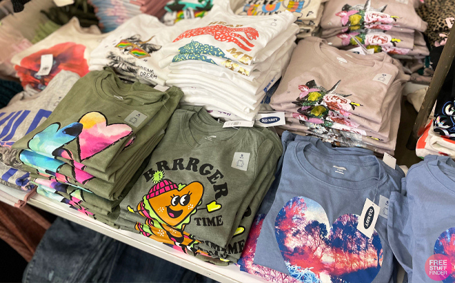 Old Navy Graphic Tees $2.97