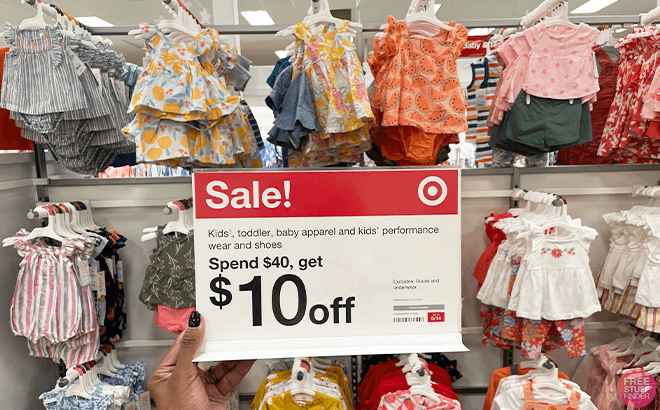 $10 Off $40 Baby's Clothing at Target