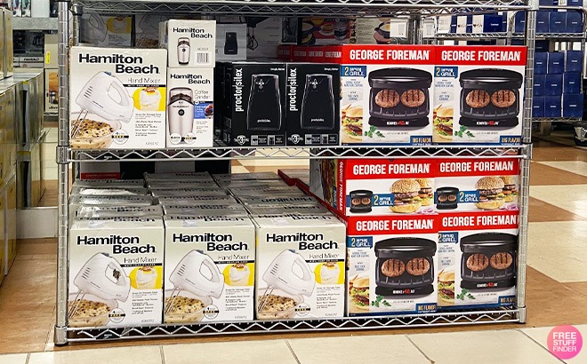 Different Kitchen Appliances on a Shelf at a Macy's Store