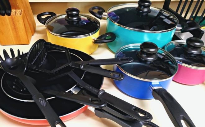 Nutrichef 15-Piece Cookware Set $59