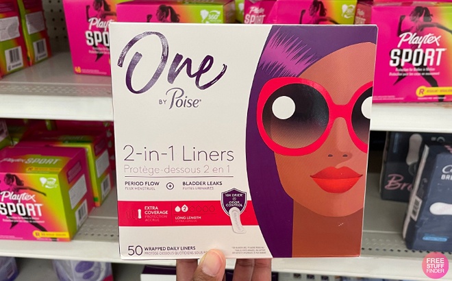 2 FREE One by Poise Liners + $2 Moneymaker