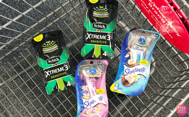 Schick or Skintimate Razors 32¢ Each
