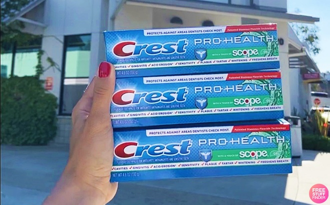 3 FREE Crest and Oral-B Dental Care