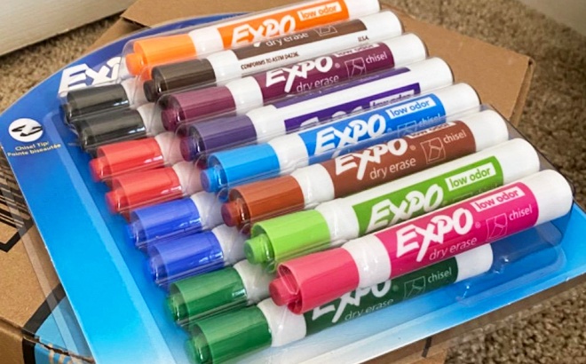 Expo Dry Erase Markers 12-Count for $8.97