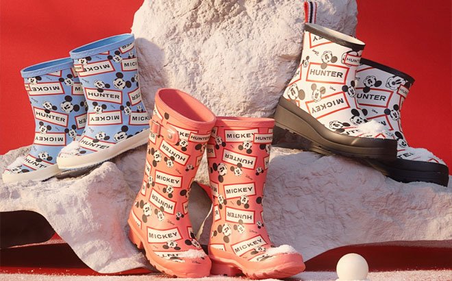 Hunter Mickey Mouse Kids Boots $32