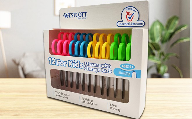 Westcott Kids' Scissors 12-Pack for $7.74 at Amazon