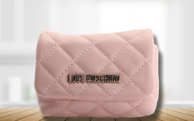 Love Moschino Quilted Leather Clutch $89