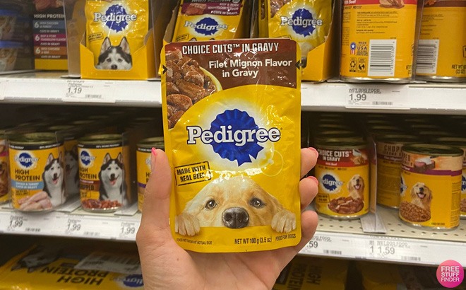 3 FREE Pedigree Dog Food Pouches!