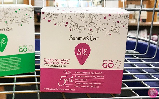 Summer's Eve Cleansing Cloths 72¢