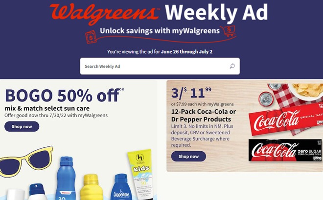 Walgreens Ad Preview (Week 6/26 – 7/2)