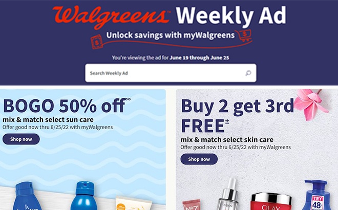 Walgreens Ad Preview (Week 6/19 – 6/25)