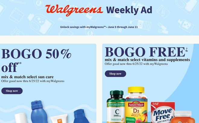Walgreens Ad Preview (Week 6/5 – 6/11)