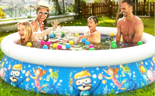 Inflatable Kids Pool $23 (Reg $70)!