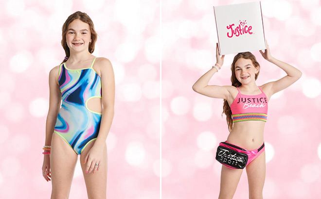 Justice girls swimsuits on sale