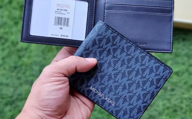 Michael Kors Billfold Wallet, Navy 