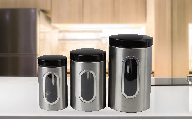 3-Piece Pantry Canister Set $14