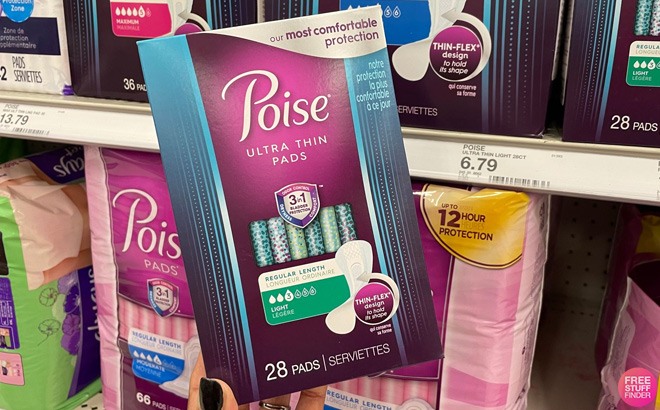 Poise Pads 28-Count for $1.61