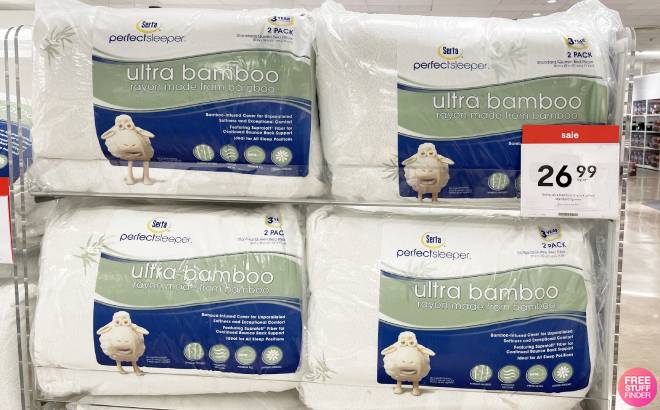 Bamboo Pillows 2-Pack for $17