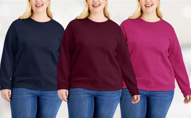 Women’s Plus Sweatshirts $5.93 (Reg $22)