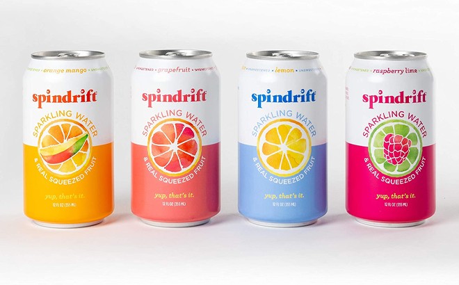 Spindrift Sparkling Water 4 Flavor Variety 