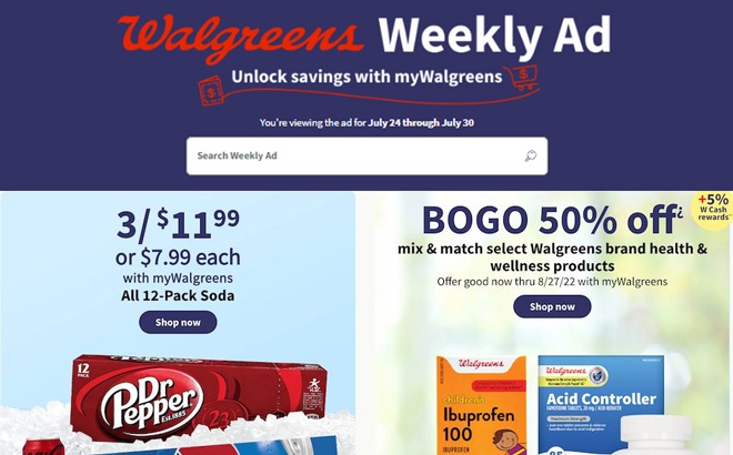 Walgreens Ad Preview (Week 7/24 – 7/30)