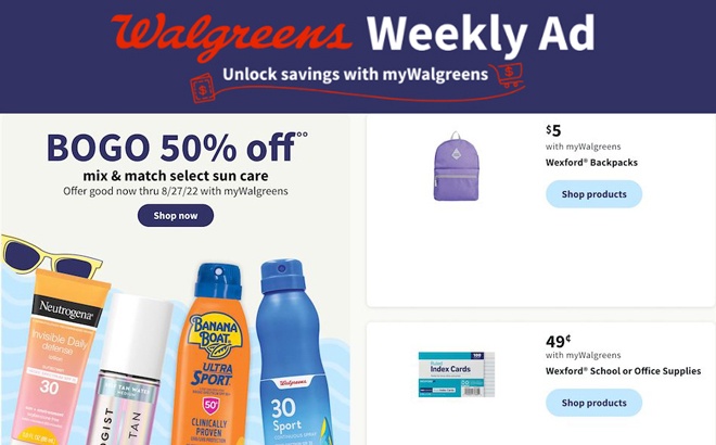 Walgreens Ad Preview (Week 7/31 – 8/6)