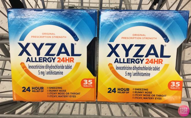 FREE Xyzal 24HR Allergy Relief Sample