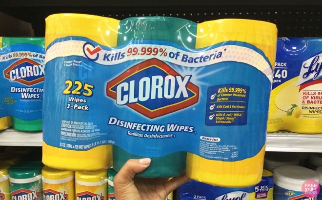 Clorox Disinfecting Wipes 225-Count for $9