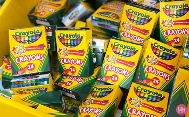 Crayola Crayons 24-Count Pack 50¢