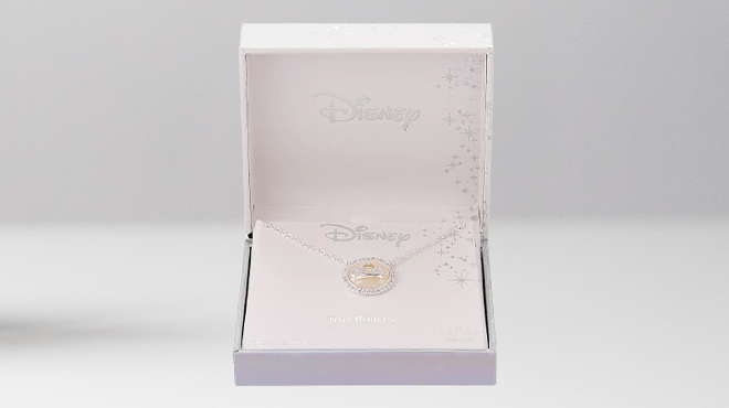 Disney Princess Cubic Zirconia Crown Necklace