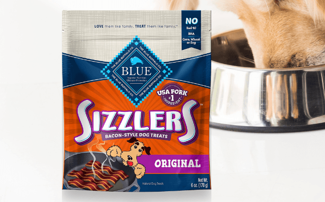 Blue Buffalo Sizzlers Bacon Dog Treats $4.73