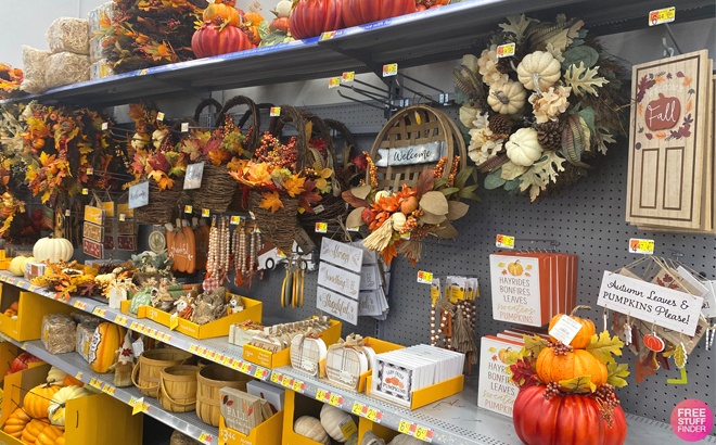 Fall store decor walmart