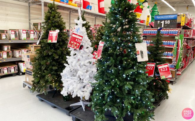 7.5-Foot Pre-Lit Christmas Tree $45 Shipped