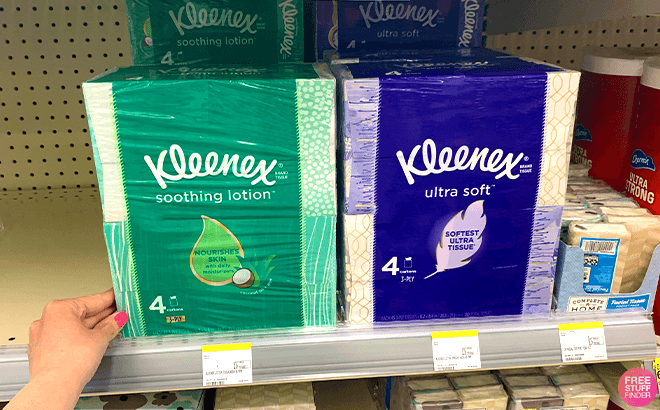Kleenex 4-Pack Tissue $5.99