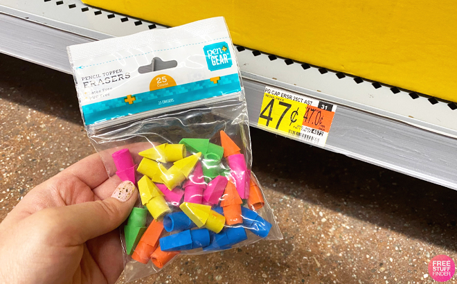 PenGear 25 Count Pencil Topper Erasers
