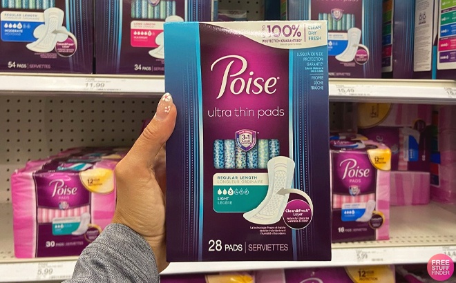 FREE Poise Pads 28-Count + Moneymaker!