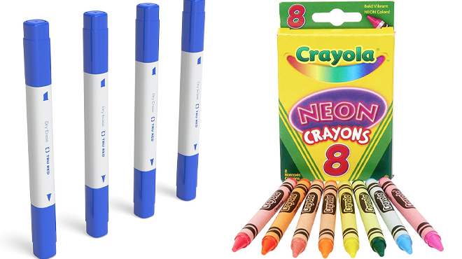 Tru Red Tank Dry Erase Markers 4 Pack
