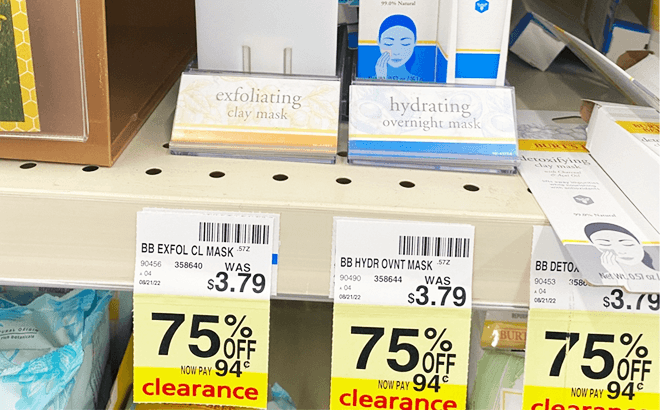 CVS Clearance: Burt's Bees Mask 94¢
