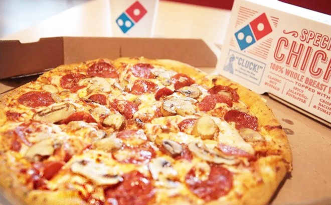 Domino’s Pizzas 50% Off!