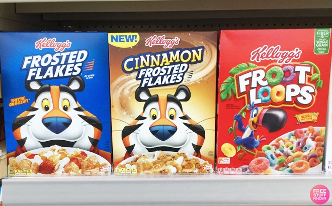 4 FREE Kellogg’s Cereals!