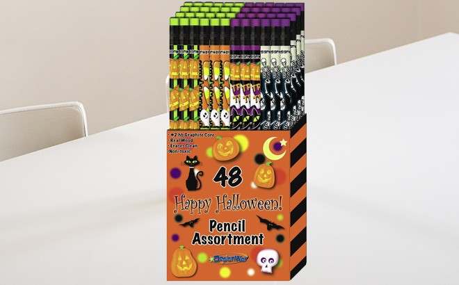 Halloween Pencils 48-Pack Set $7