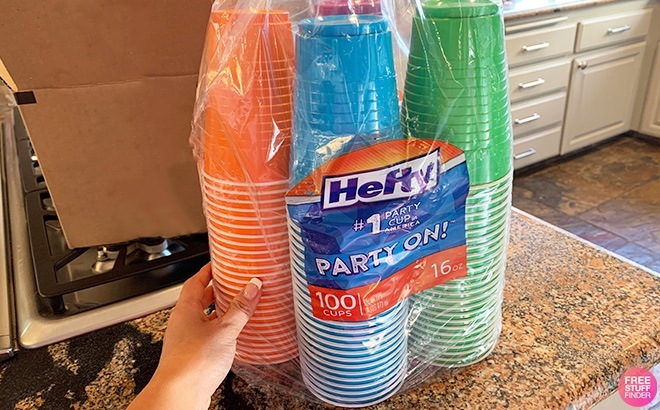 Hefty Plastic Cups 50-Count for $3.78
